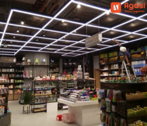 đen led thanh nhôm chiếu sáng của hàng