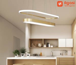 đèn led thanh nhôm uốn cong trang trí phòng khách